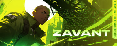 Twitch Profile Banner Template for Shooting Game Enthusiasts