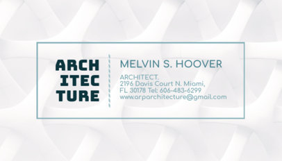 Business Card Maker App for Architects with Outline Frames