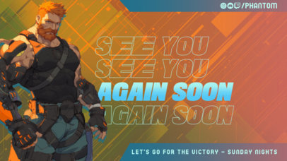 Shooters Twitch Screen Creator Inspired by a Popular Illustrated Character ED-7071f