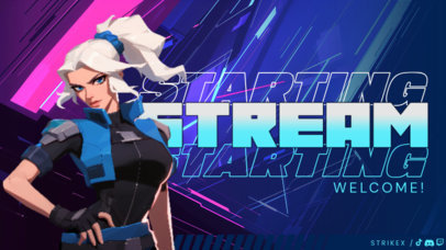 Twitch Screen Maker for Shooter Streamers Inspired by a Futuristic Game