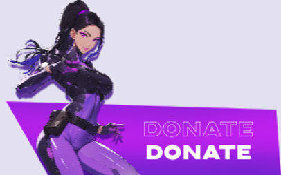 Gaming Twitch Panel Maker Featuring an Anime Character for a Shooting Game ED-7072d