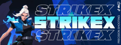 Twitch Profile Banner Maker for Shooter Streamers Inspired by a Futuristic Game ED-7062h