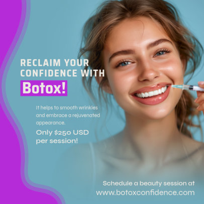 Instagram Post Generator Offering a Rejuvenating Botox Treatment