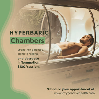 Instagram Post Creator for a Hyperbaric Chamber Session 6583g
