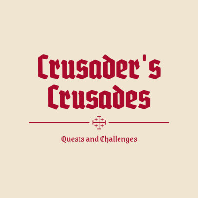 Online Logo Template Featuring a Medieval-Type Typography