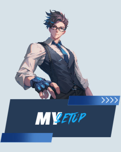 Twitch Panel Template Featuring a Character Inspired by a Shooting Game ed7068e