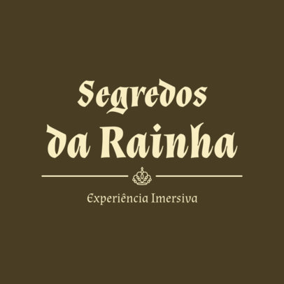 Immersive Experience Logo Template with a Medieval-Style Font