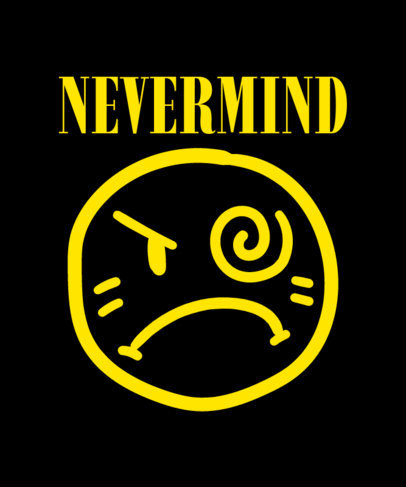 T-Shirt Design Creator Inspired by a Rock-Punk Band Featuring an Angry Face Graphic 6703b