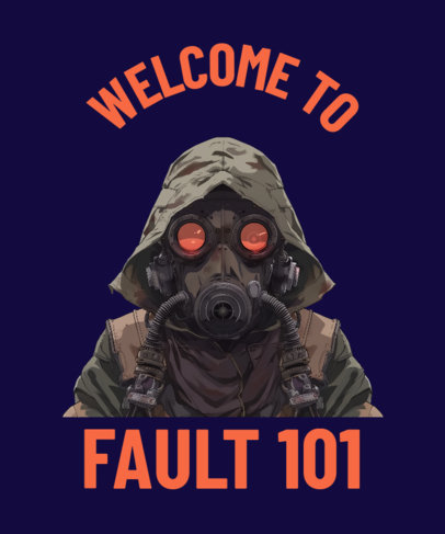 T-Shirt Design Generator With an Apocalypsis-Themed Illustration for Gamers