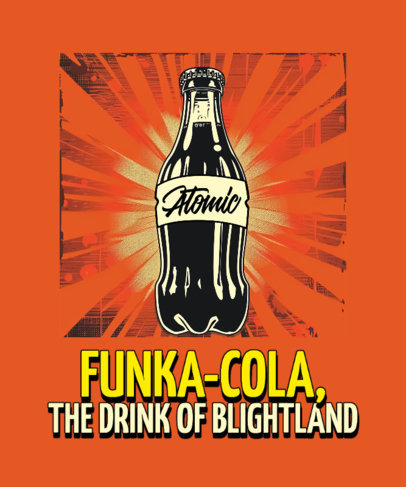 Trendy T-Shirt Design Creator With a Soda Graphic Inspired by a Post-Apocalyptic Show 6720g
