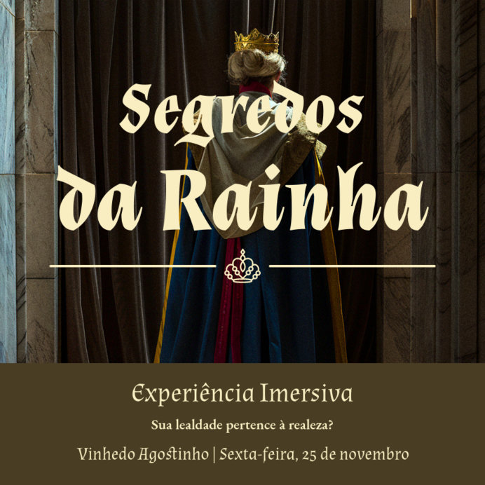 Instagram Post Generator to Promote a Royal Immersive Experience