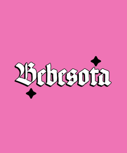 T-Shirt Design Maker with a Word in a Gothic-Style Typeface ed7085h