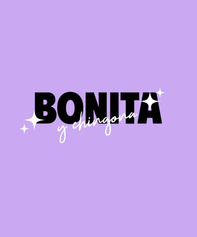 T-Shirt Design Generator with a Quote for Girls in Contrasting Typefaces ed7084a