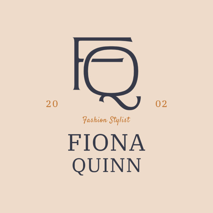 Logo Maker for a Fashion Stylist With Interlocking Characters