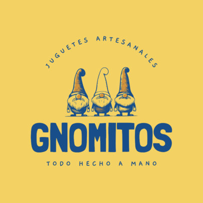 Artisanal Toy Store Logo Generator With Christmas Gnomes Graphics 6305a