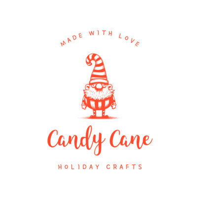 Logo Creator for a Holiday Crafts Shop With a Gnome Graphic 6305f