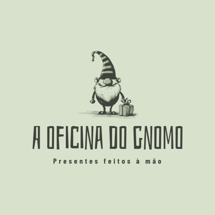 Logo Template for a Gifts Shop With a Cute Gnome Graphic