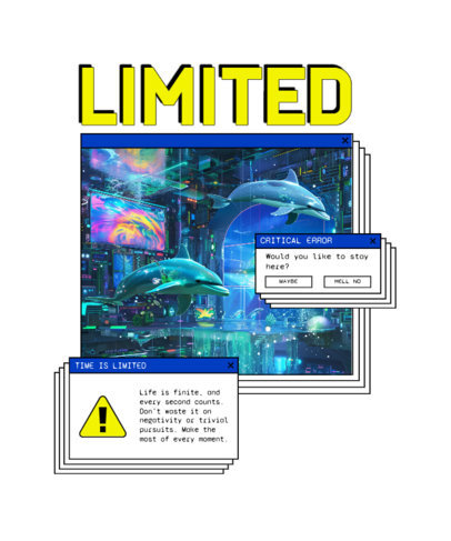 T-Shirt Design Maker Featuring a Retro Theme Inspired by Frutiger Aero ED-7081