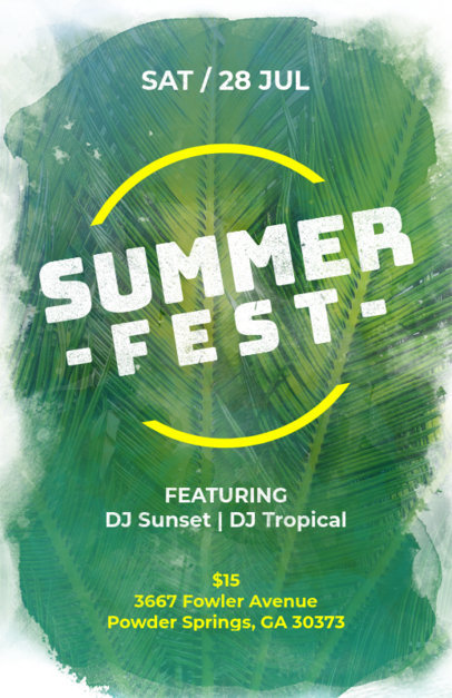 Summer Party Online Flyer Maker 