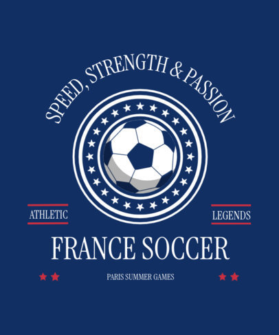T-Shirt Design Generator for an International Sports Event With a Soccer Theme