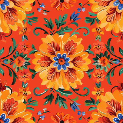 Print Pattern Creator Inspired by a Mediterranean-Styled Aesthetic With Vibrant Colors