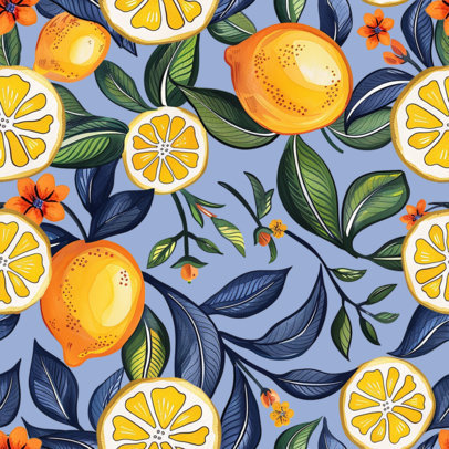 Mediterranean-Styled Print Pattern Maker Featuring Lemon Graphics