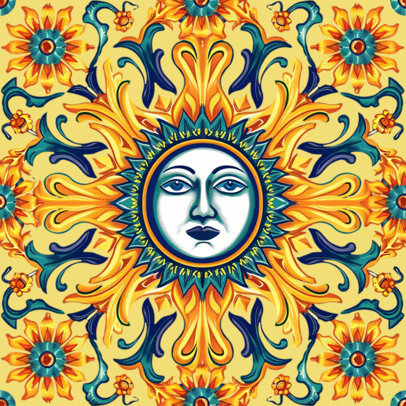 Illustrated Print Pattern Generator Inspired by an Italian-Maximalism Aesthetic