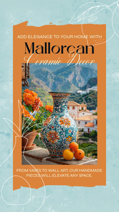 Instagram Story Creator for Mediterranean Home Decor Products