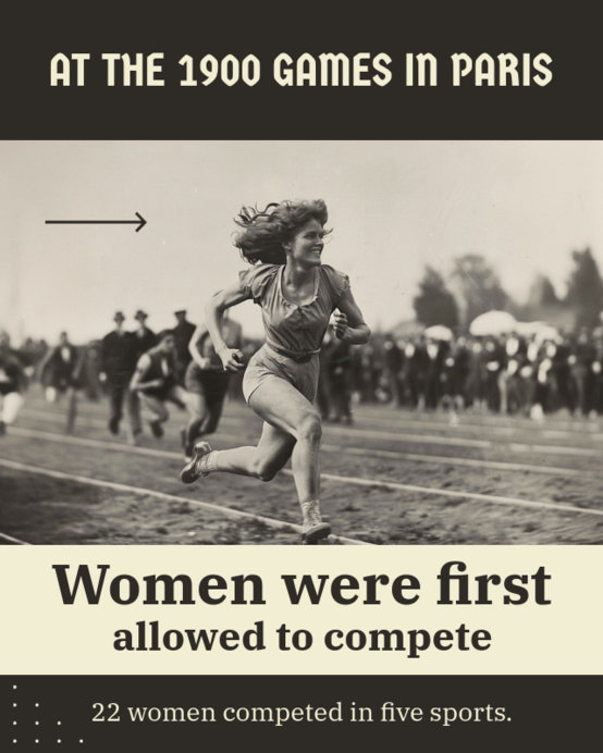 Instagram Post Template for an International Sports Event Featuring a Feminist Fact