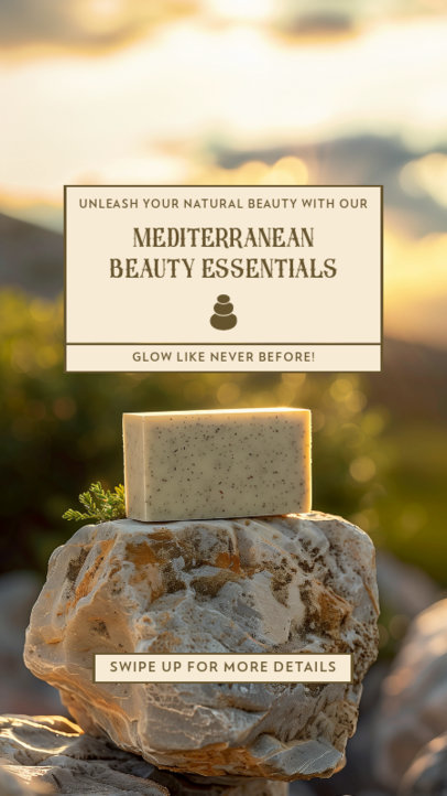 Instagram Story Generator for a Mediterranean Beauty Products 6739g