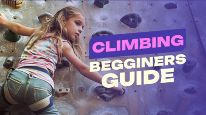 YouTube Thumbnail Generator for a Beginner's Climbing Guide 6733g
