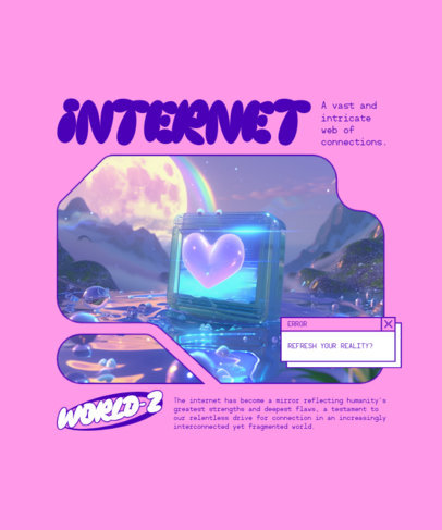 T-Shirt Design Generator with a Glossy Frutiger Aero-Inspired Illustration ed7079d