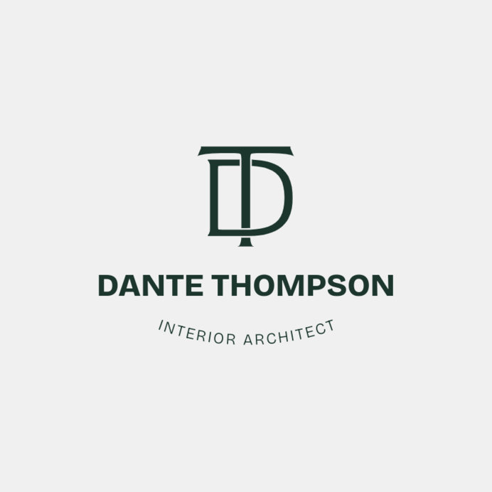 Architect Logo Template Featuring Interlocking Letters