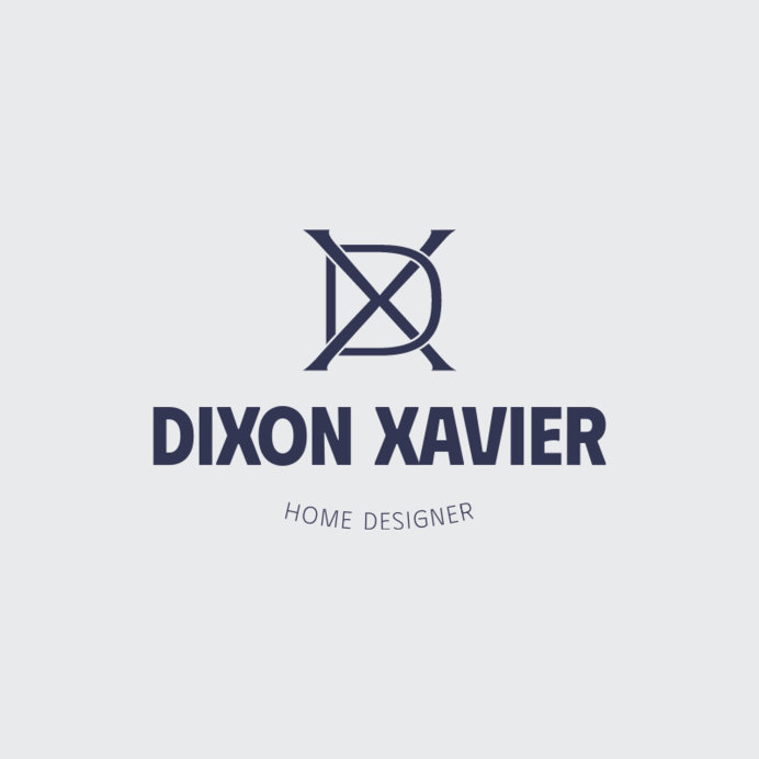 Home Designer Logo Maker Featuring a Monogram with Intertwined Letters