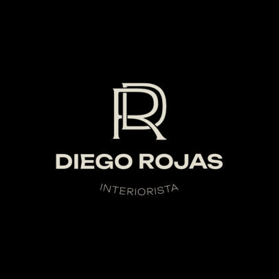 Logo Creator with Interconnected Letters for an Interior Designer