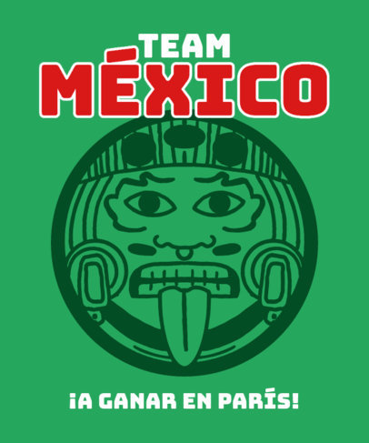 Mexican Team T-Shirt Design Generator for an International Sports Event