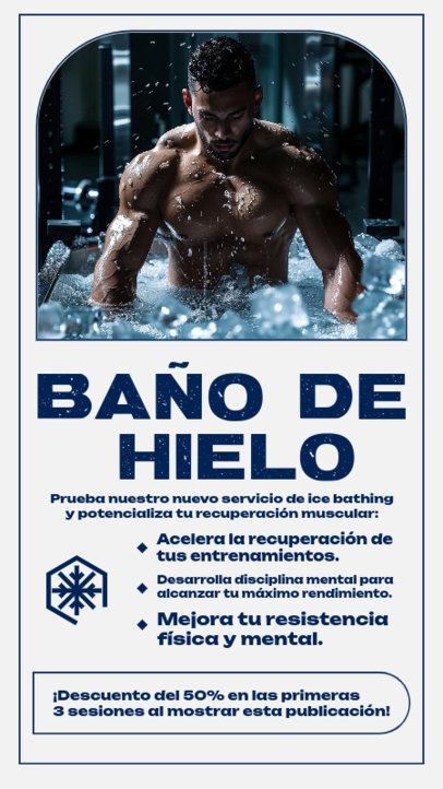 Instagram Story Maker to Promote a Cryotherapy Service 6607d