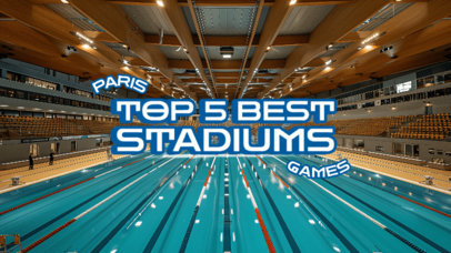 YouTube Thumbnail Template for a Top 5 Sports Stadiums Vlog 6555 6746