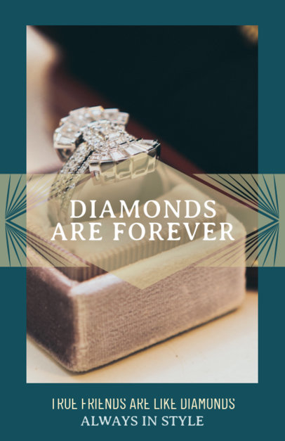 Flyer Maker Template for a Jeweler with a Diamond Picture 322d