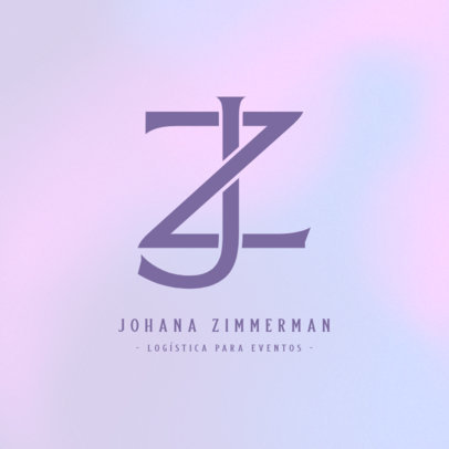 Event Logistics Logo Creator Featuring Intertwined Letters