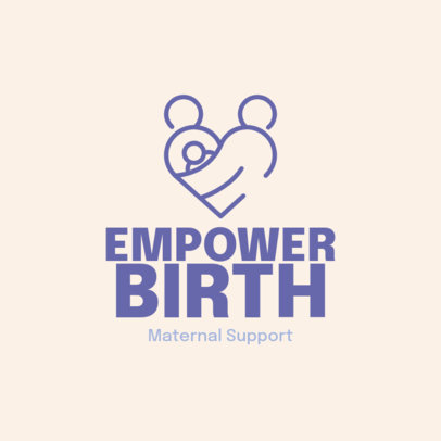 Logo Maker for a Maternity Doula Birth Support