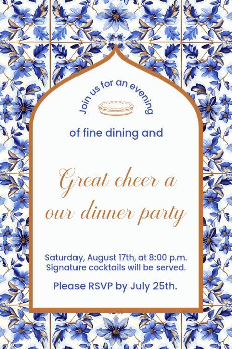 Placeit Event Invitation Design Creator Featuring a Mediterranean