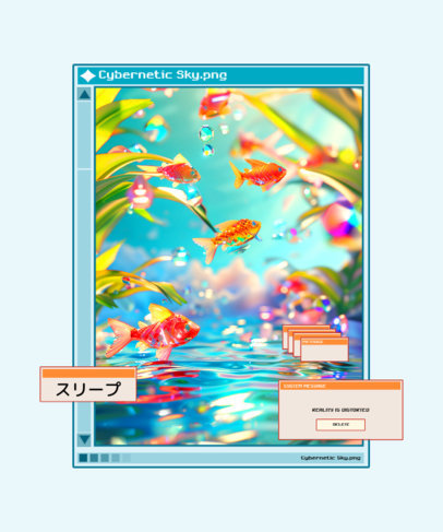 Retro T-Shirt Design Maker Featuring a Y2K-Themed Layout and Frutiger Elements ED-7083d