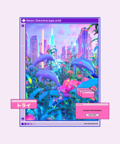 Frutiger-Styled T-Shirt Design Generator Featuring a Retro Layout ED-7083e