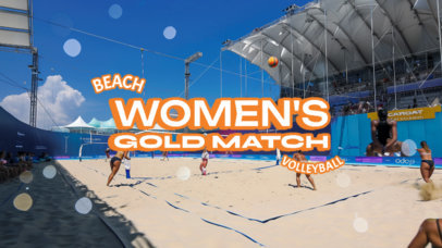 YouTube Thumbnail Maker for an International Beach Volleyball Event 6555 6746