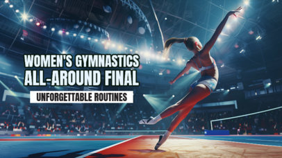 YouTube Thumbnail Template for an Unforgettable Gymnastics Routines Vlog 6246 6746