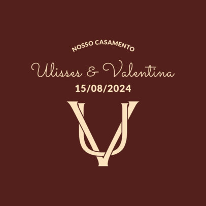 Wedding Logo Maker Featuring Interlocking Letters 6603d