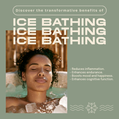 Instagram Post Generator for Fitness Enthusiasts With Ice Bathing Benefits 6606a