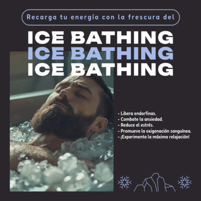 Wellness Instagram Post Generator for Cold-Therapy-Themed Advantages 6606e