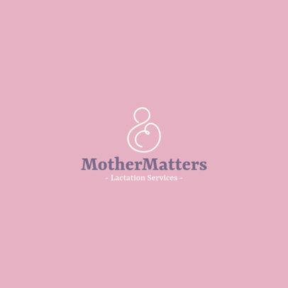 Logo Template With a Healthcare Theme for Maternity Lactation Services